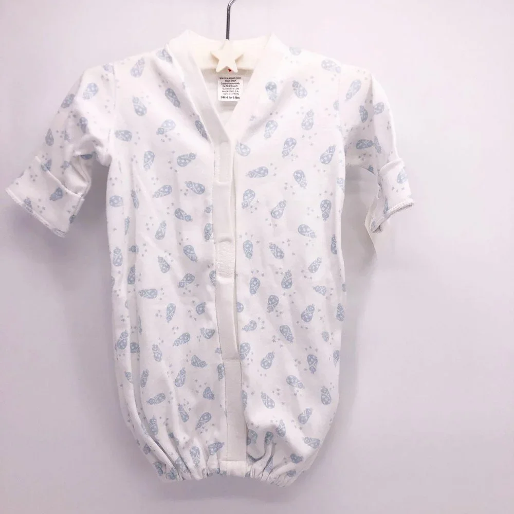 NWT Preemie Sac Gown‎ Baby Boy Blue